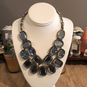 Beautiful rhinestone bib necklace.